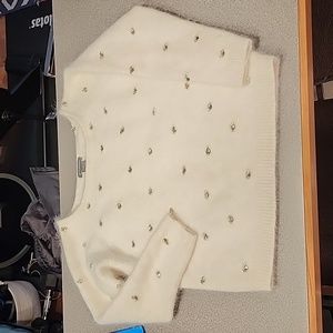 Club Monaco sweater with rhinestones